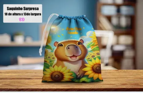 Saquinho Surpresa para Festa da Capivara