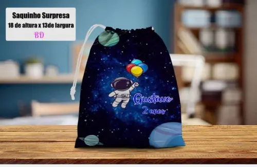 Saquinho Surpresa para Lembrancinhas Astronauta