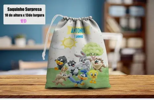 Saquinho Surpresa para Lembrancinhas Baby Lonney Tunes
