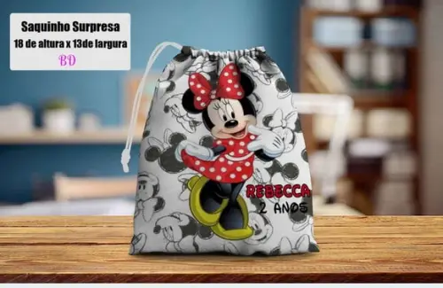 Saquinho Surpresa para Lembrancinhas da Minnie