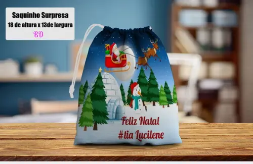 Saquinho Surpresa para Lembrancinhas de Natal