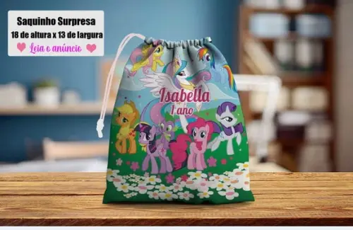 Saquinho Surpresa para Lembrancinhas My Little Poney