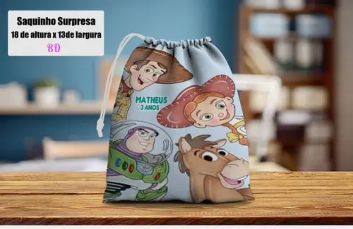 Saquinho Surpresa para Lembrancinhas Toy Story