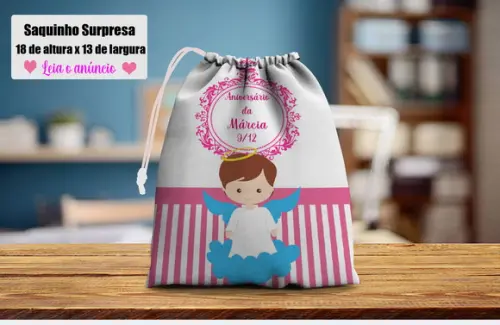 Saquinho Surpresa Personalizado Batizado