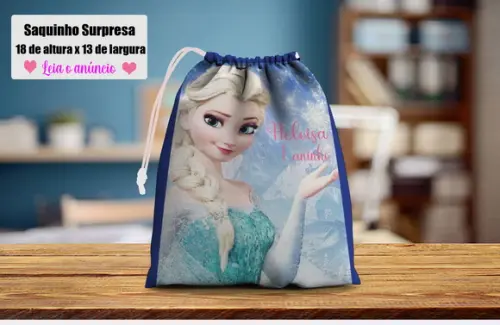 Saquinho Surpresa Personalizado da Elza Frozen