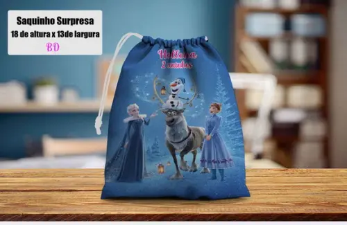 Saquinho Surpresa Personalizado da Frozen