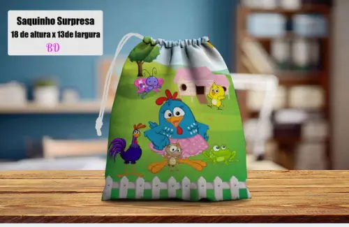 Saquinho Surpresa Personalizado da Galinha Pintadinha