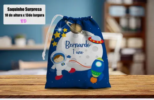 Saquinho Surpresa Personalizado do Astronauta