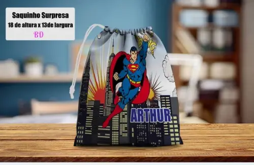 Saquinho Surpresa Personalizado do Super Homem