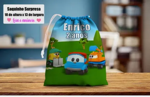 Saquinho Surpresa Personalizado do Leo o Caminhão