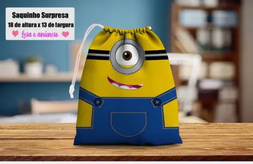 Saquinho Surpresa Personalizado Minions