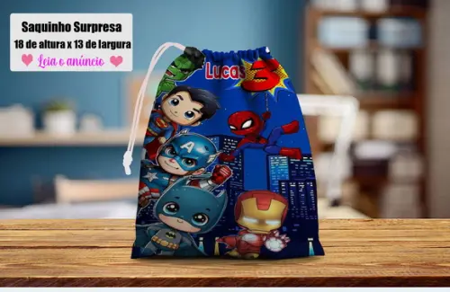 Saquinho Surpresa Super Herois Baby Marvel