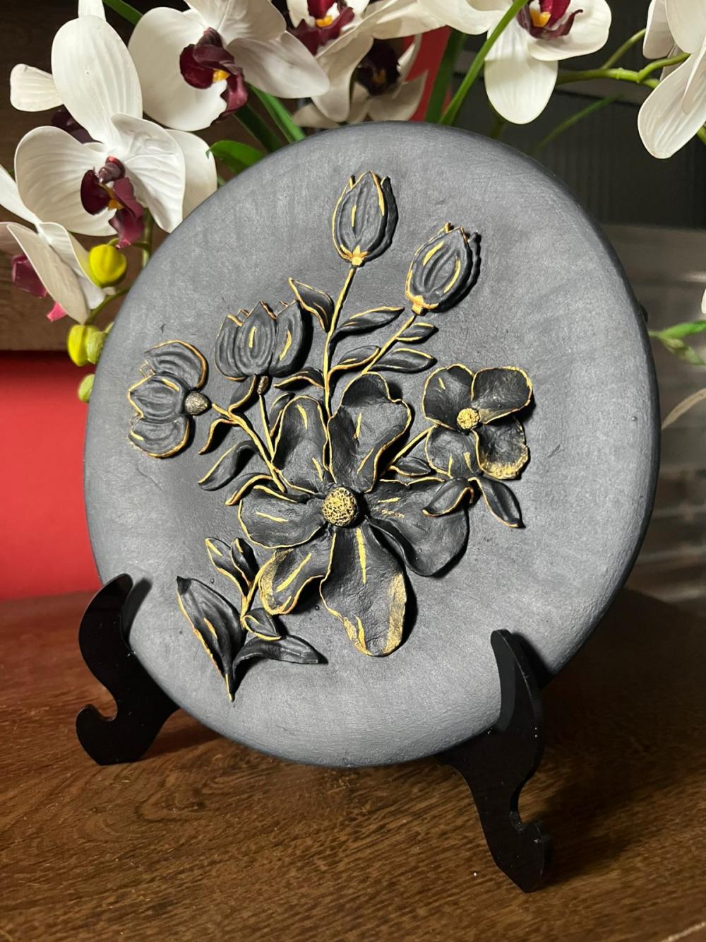 Quadro decorativo em alto relevo