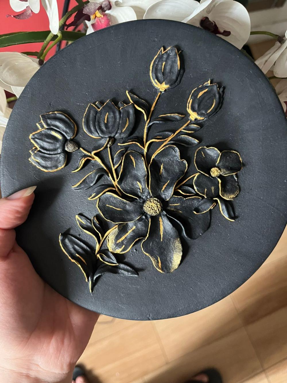 Quadro decorativo em alto relevo