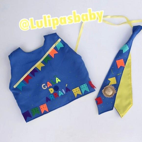 Colete Junino Infantil Colete Caipira