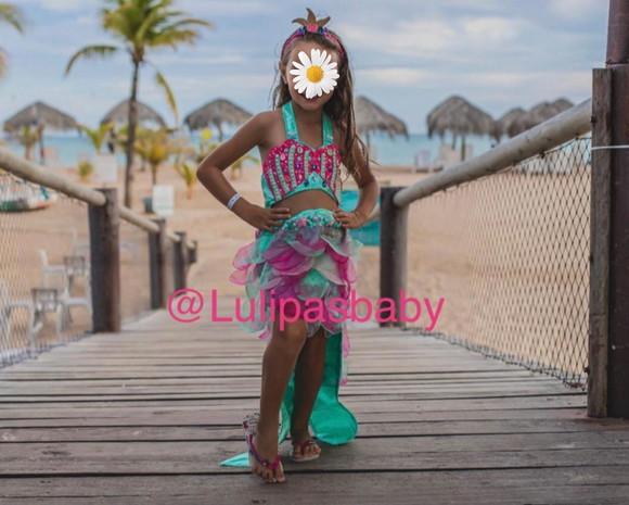 Conjunto sereia com cauda