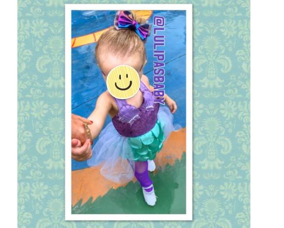 Fantasia de sereia infantil