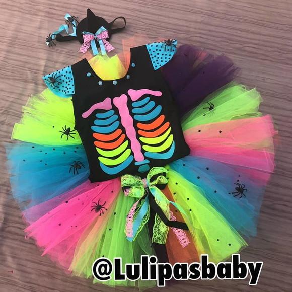 Fantasia Halloween Neon infantil