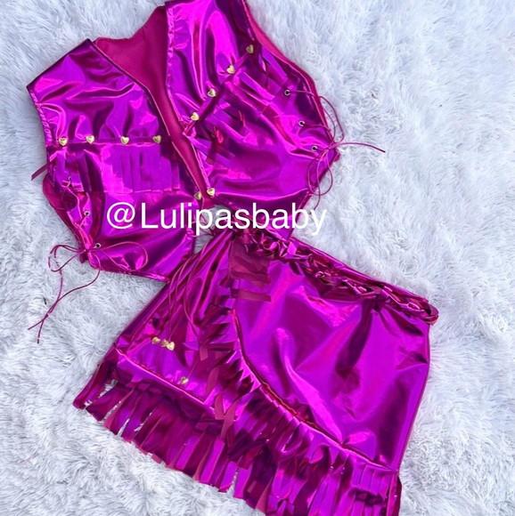 Fantasia Infantil Country Rosa