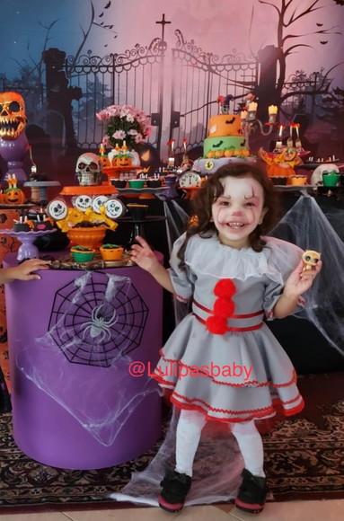 Fantasia Palhaço It Infantil Halloween