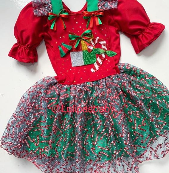 Roupa de natal menina vestido