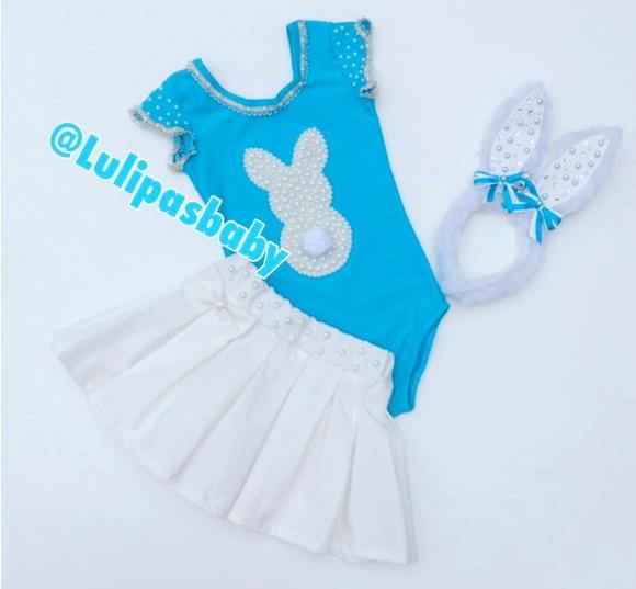 Roupa fantasia Páscoa infantil