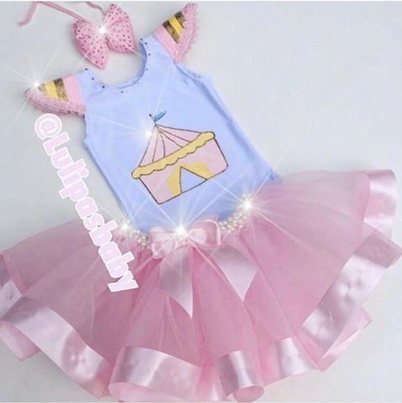 Roupa fantasia circo menina tutu ( tule ) e colant
