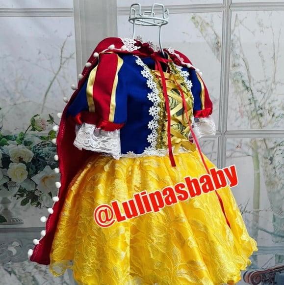 Vestido Branca de Neve Luxo
