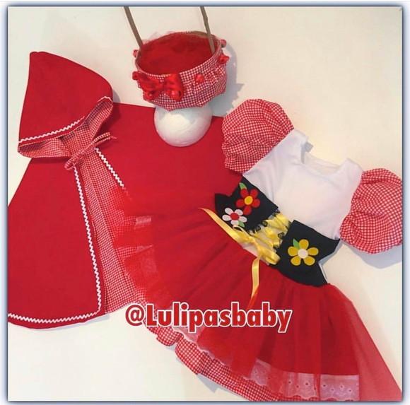 Vestido chapeuzinho vermelho