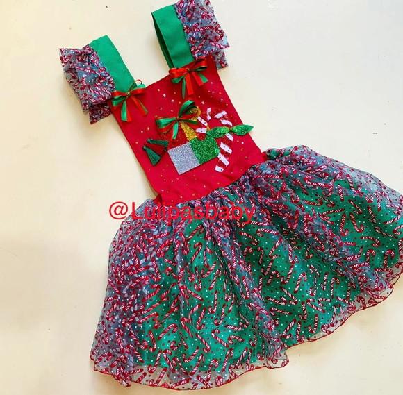 Vestido de natal infantil