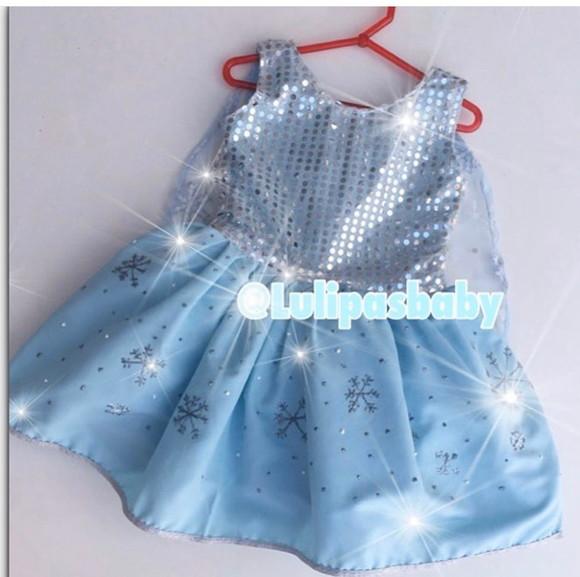 Vestido Elsa Frozen