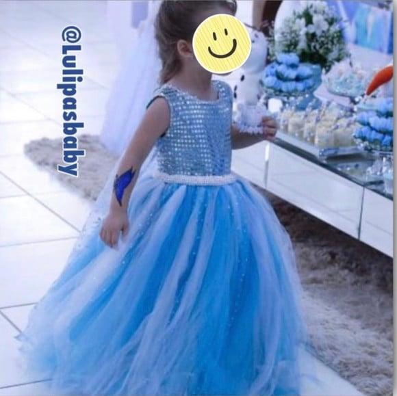Vestido Frozen Luxo