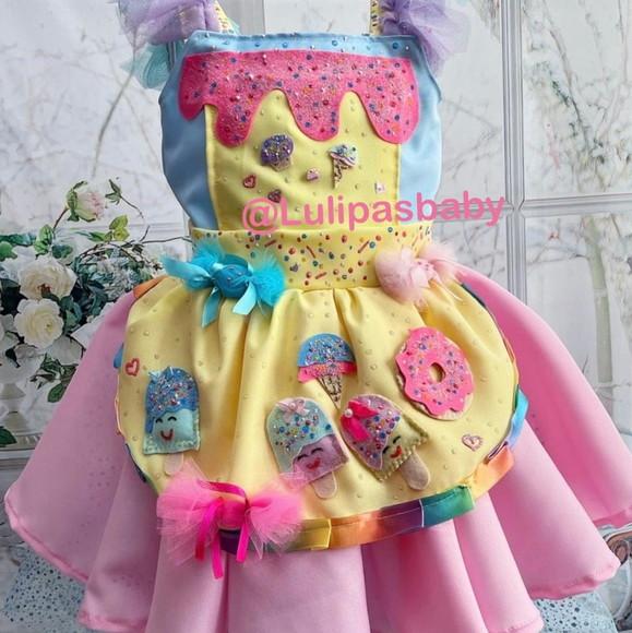 Vestido Guloseimas Vestido Doces Candy Color