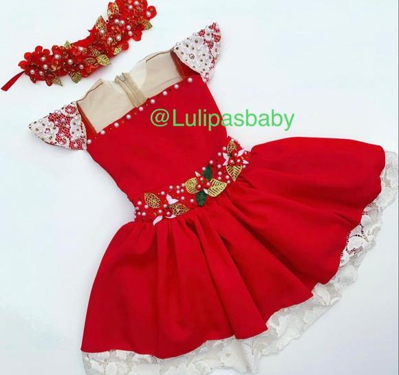 Vestido infantil natal