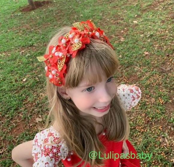 Vestido infantil natal