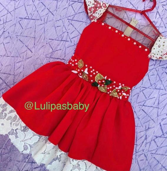Vestido infantil natal