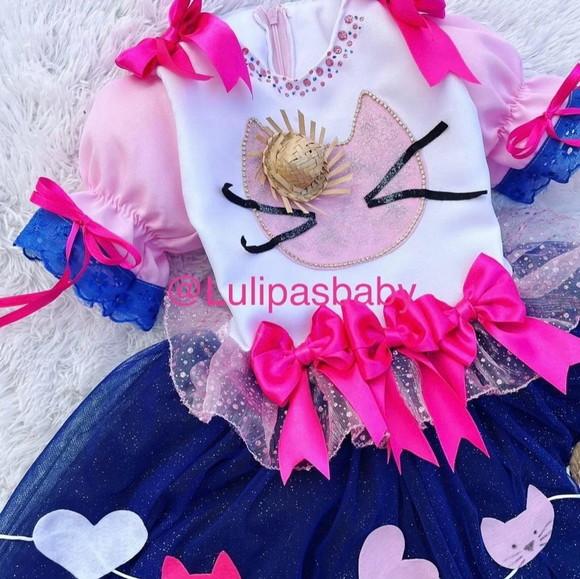 Vestido Junino a Casa Mágica da Gabby