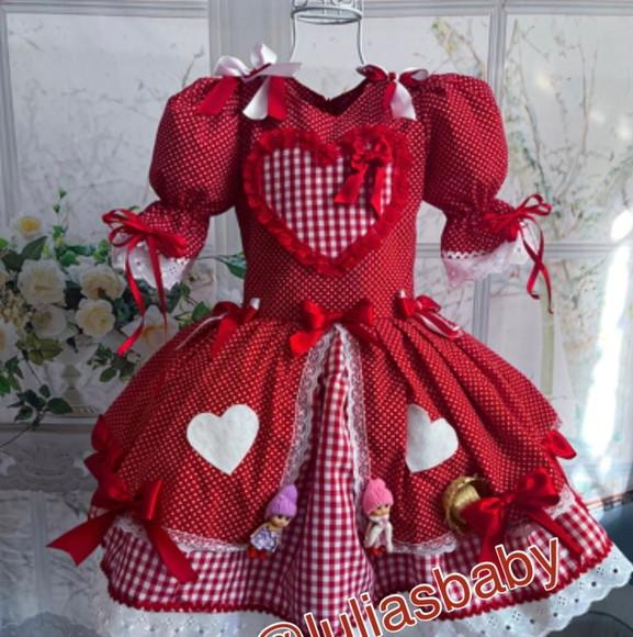 Vestido Junino Caipira Infantil