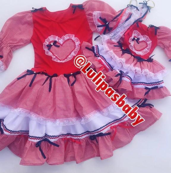 Vestido junino mãe e filha