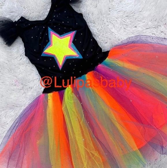 Vestido Neon Baladinha Neon