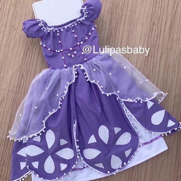 Vestido princesa sofia sophia