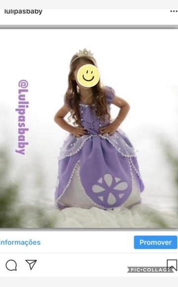 Vestido princesa sofia sophia