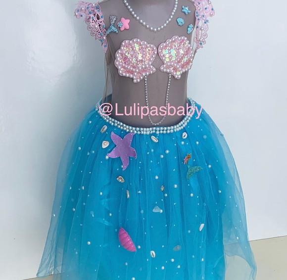 Vestido Sereia Infantil