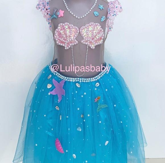 Vestido Sereia Infantil
