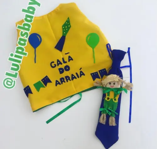 Colete Junino, Colete Caipira Infantil