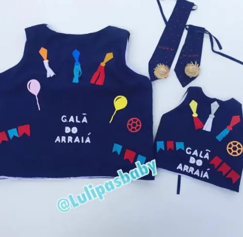 Colete Junino Infantil Colete Caipira