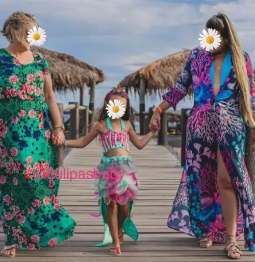 Conjunto sereia com cauda