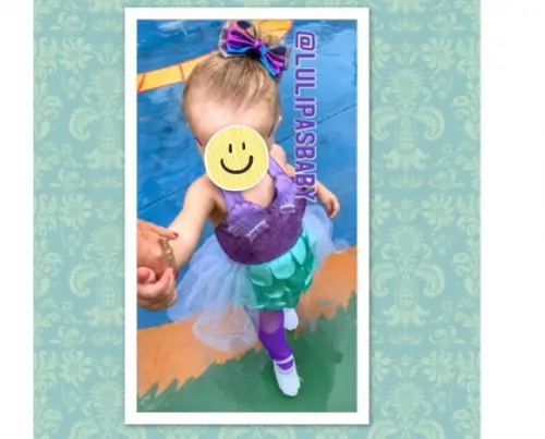 Fantasia de sereia infantil