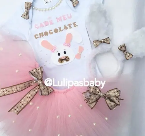 Fantasia de Páscoa coelhinha infantil