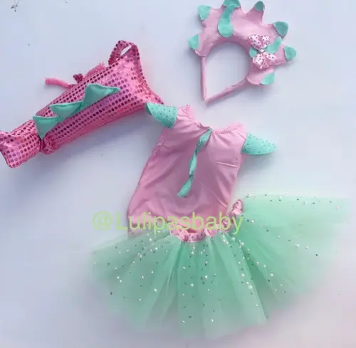 Fantasia dinossauro menina